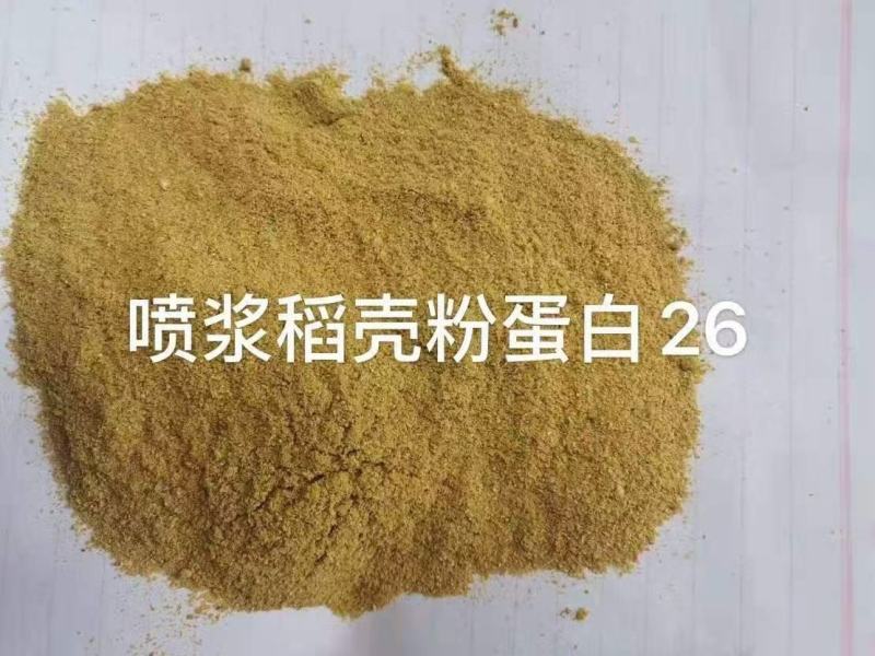 工厂常年大量出售喷浆稻糠，喷浆糠，蛋白原料，蛋白26以上