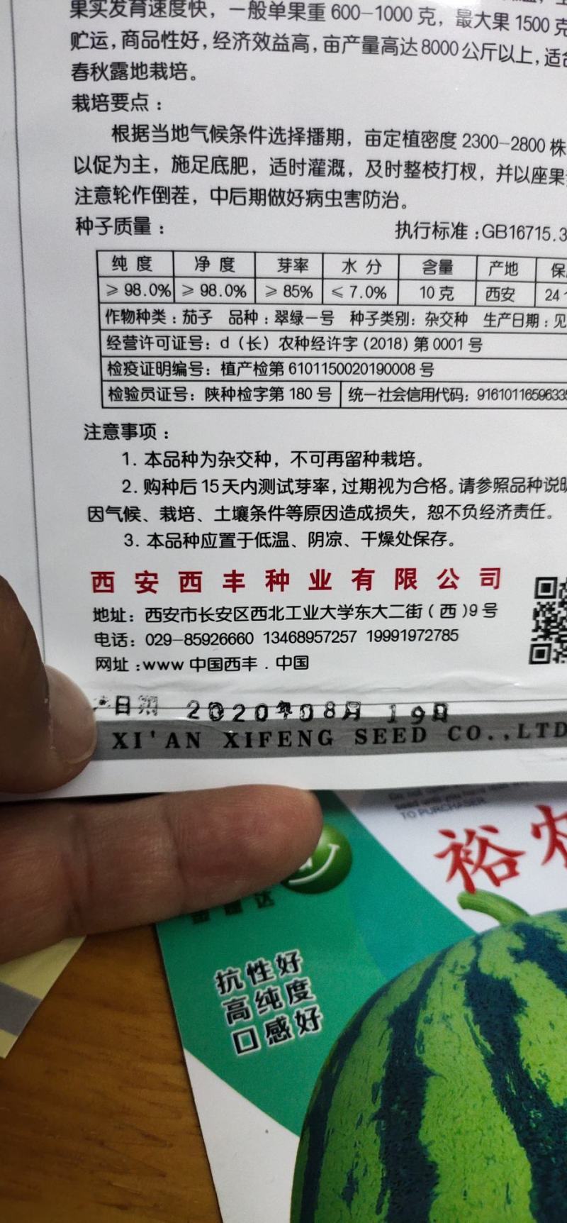 茄子种子翠绿一号抗病性强，果实罐状，皮色油绿光亮果肉