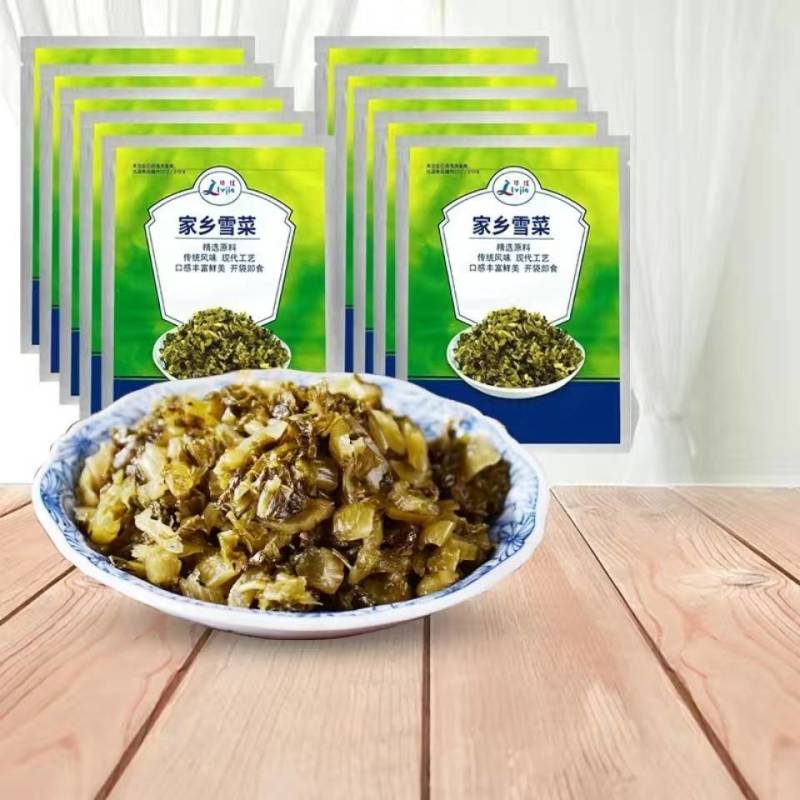 宁波地方特产雪菜雪里蕻咸菜新鲜腌制酸菜酸菜下饭菜包子馅料