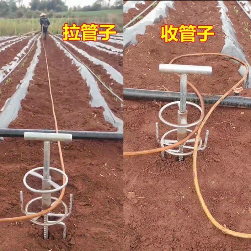 打药机拉管神器拖管农用农活工具高压泵打农药浇水拐弯拉管子