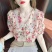 2022年夏季新款雪纺衫女宽松短袖衬衫设计感小众雪纺衬衣