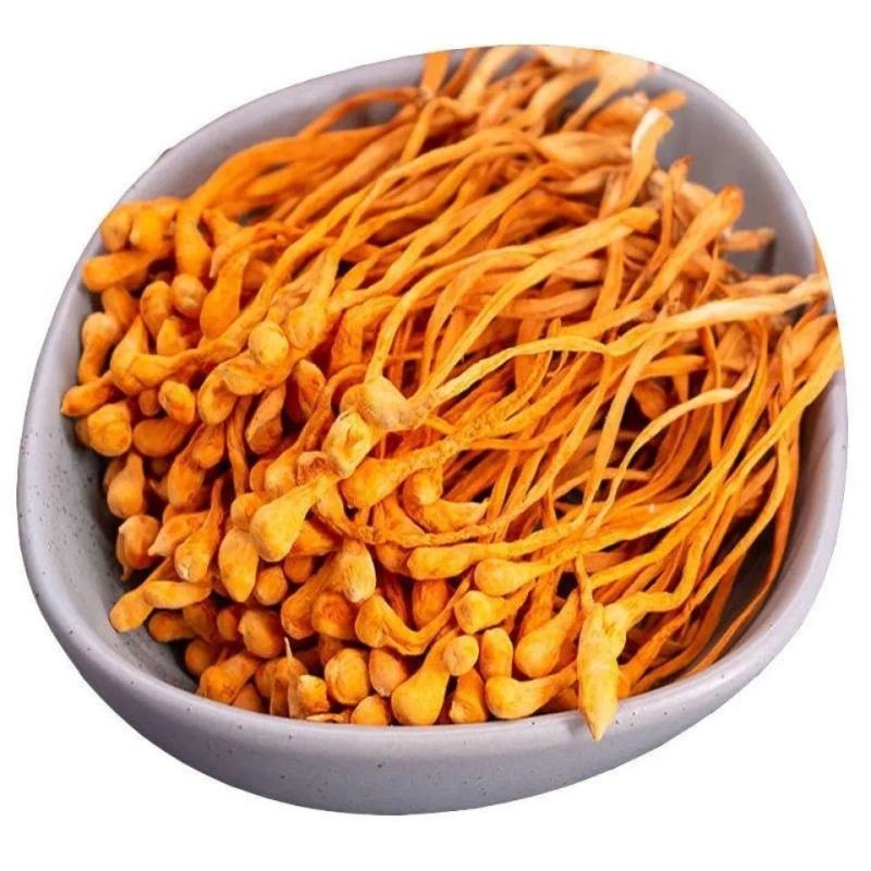 虫草花干货孢子头虫草花批发新鲜无硫干虫草花炖汤食用菌批发