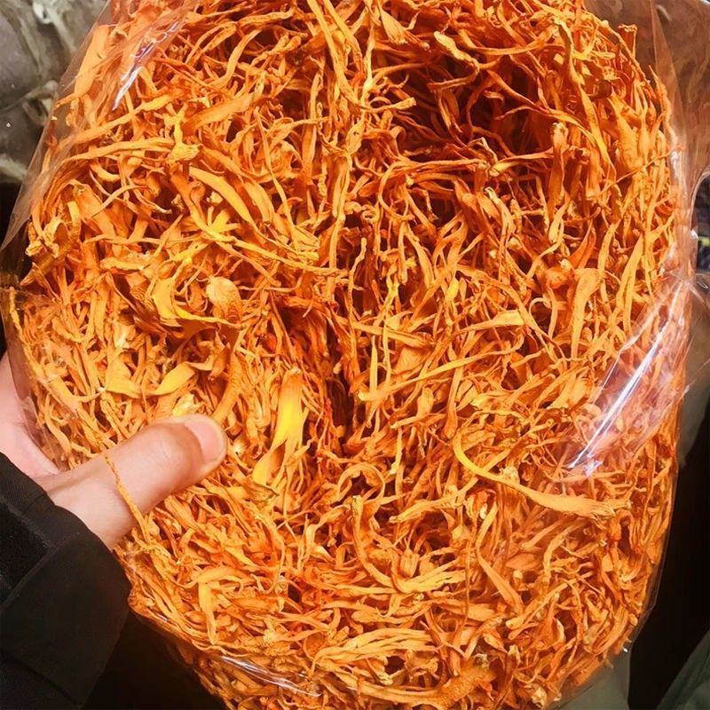 虫草花干货孢子头虫草花批发新鲜无硫干虫草花炖汤食用菌批发