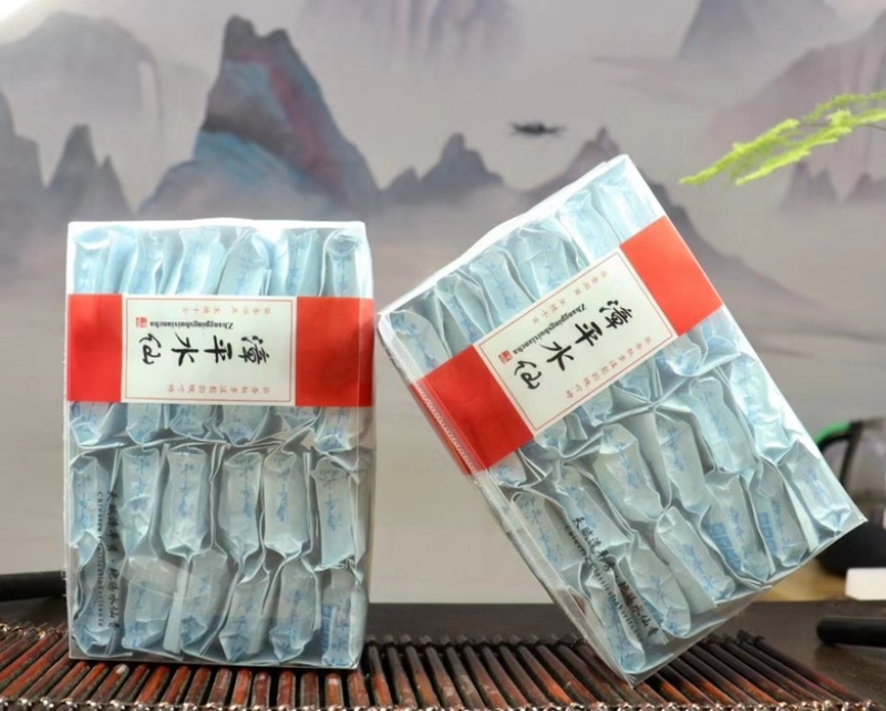 漳平水仙乌龙茶公主紧压小茶饼500克茶叶独特花香绿叶红镶边