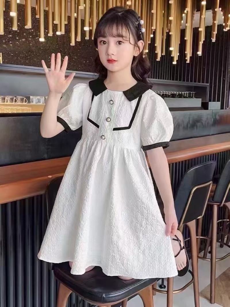 女童连衣裙夏装2022新款儿童公主裙洋气棉裙子中大童夏季