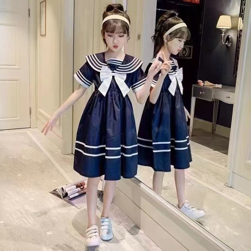 女童连衣裙夏装2022新款儿童公主裙洋气棉裙子中大童夏季
