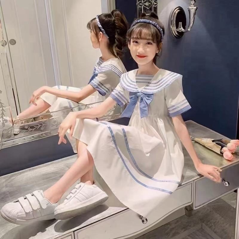 女童连衣裙夏装2022新款儿童公主裙洋气棉裙子中大童夏季
