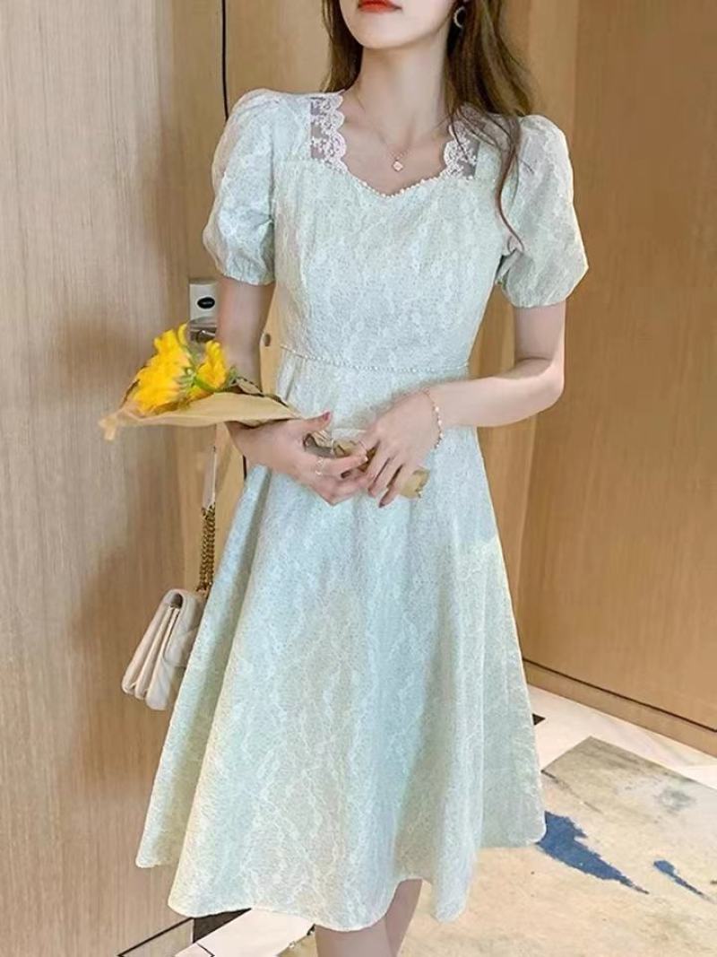 夏季雪纺连衣裙女装夏装2022年新款气质显瘦收腰小个子裙