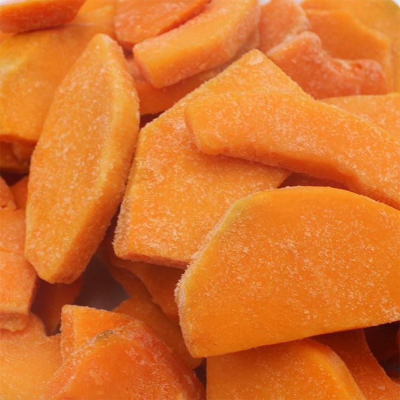 厂家供应速冻南瓜冷冻南瓜块速冻蔬菜南瓜泥原料有现货