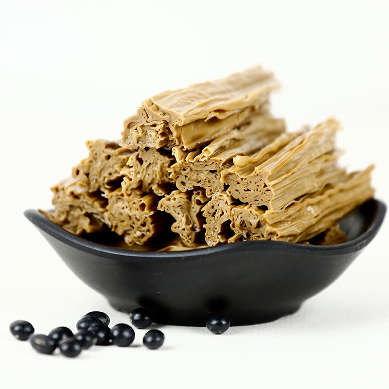 黑腐竹头层腐竹干货批发农家自制手工黑豆腐竹河南特产豆制品