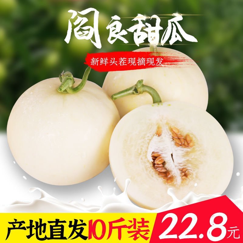 【2022头茬】10斤爆甜阎良甜瓜当季新鲜水果孕妇香瓜密