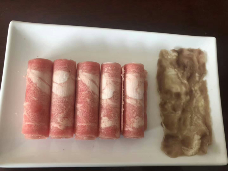鸭肉砖、鸭肉卷、适合火锅店自助餐。**好用哦