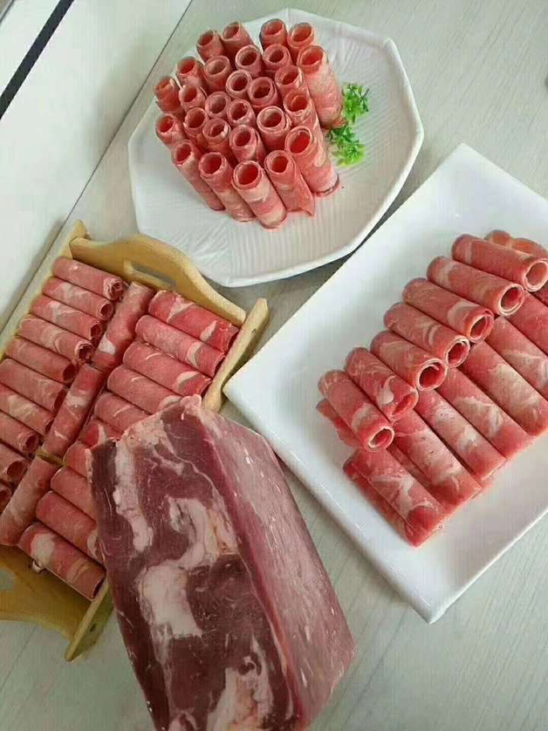 鸭肉砖、鸭肉卷、适合火锅店自助餐。**好用哦