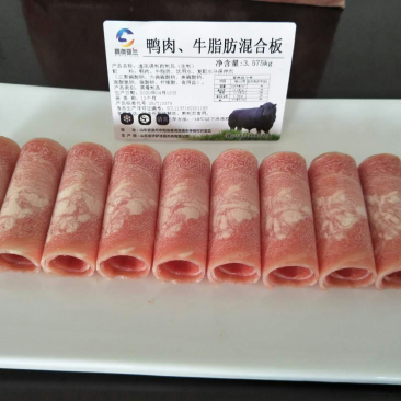 鸭肉砖、鸭肉卷、适合火锅店自助餐。**好用哦