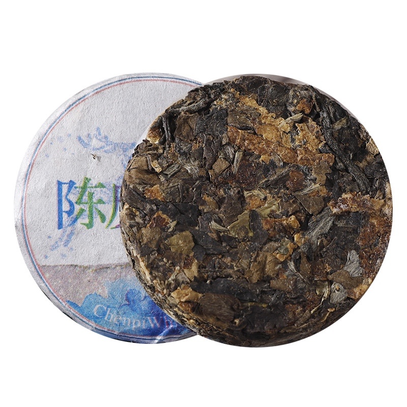 批发陈皮白茶小饼新会陈皮搭配福鼎老白茶小茶饼果香茶泡茶