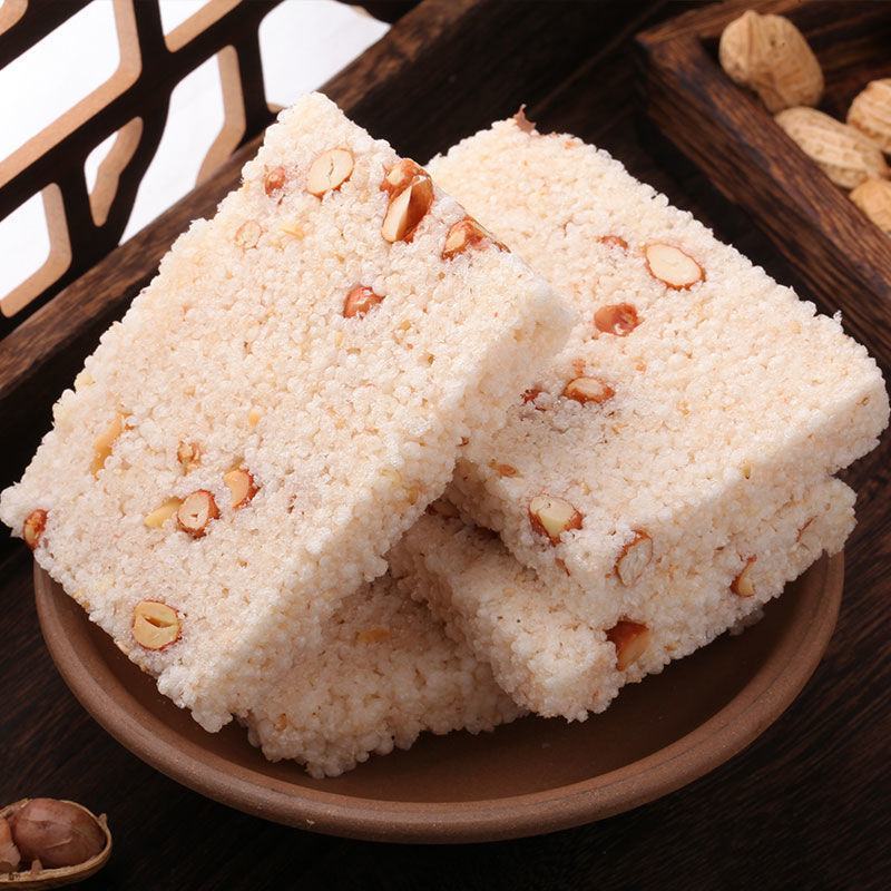 乐友小米酥零食米花酥米花糖花生酥大米酥糕点冻米糖休闲零食