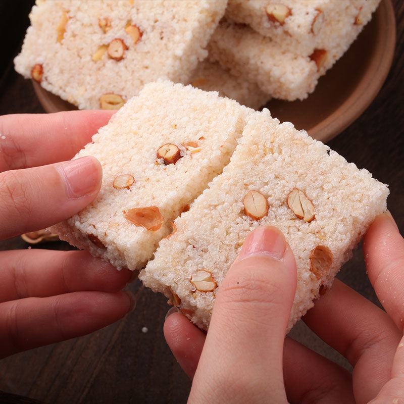 乐友小米酥零食米花酥米花糖花生酥大米酥糕点冻米糖休闲零食