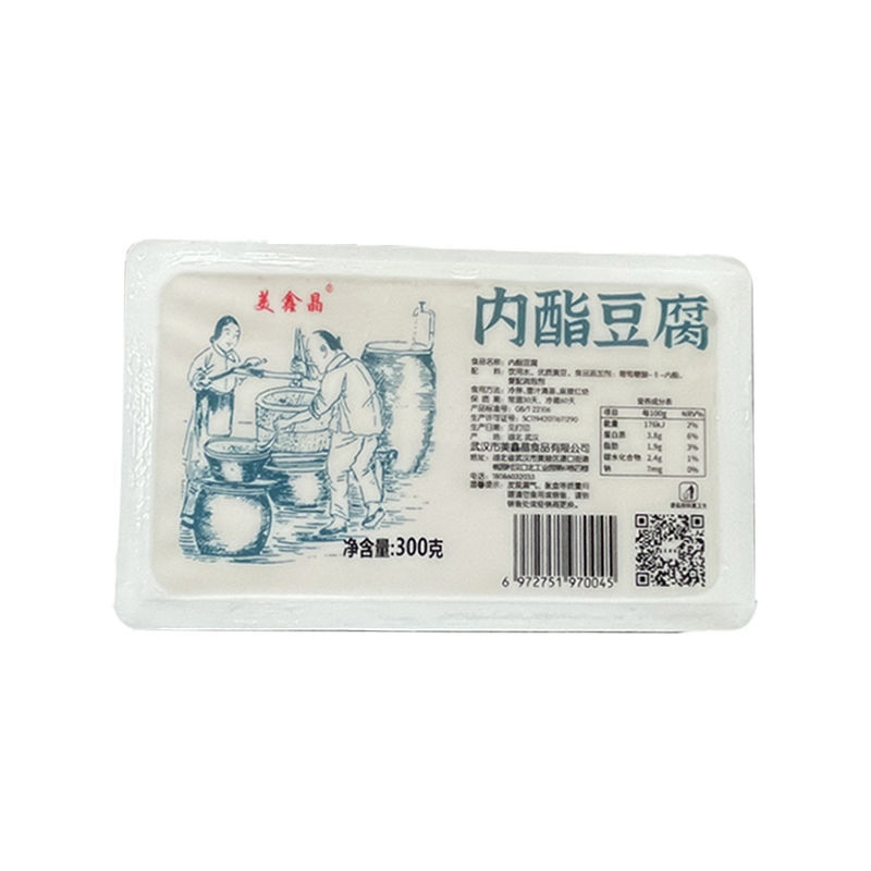 美鑫晶内酯豆腐盒装新鲜低脂原味嫩豆腐豆花豆脑即食免制作豆