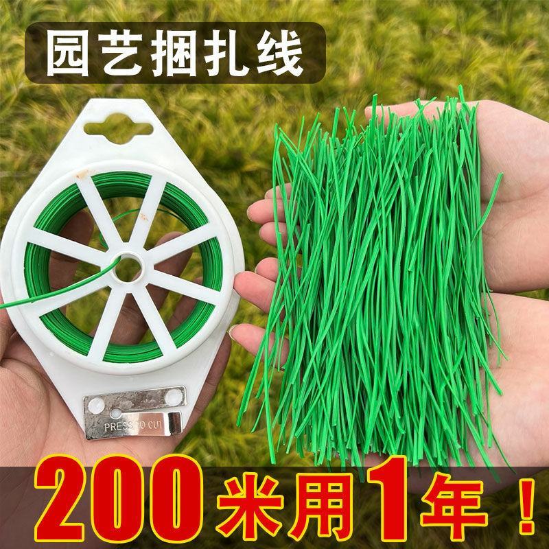 铁丝园艺捆扎线扎带铁丝线花杆花架爬藤架绿植捆绑固定扎丝细