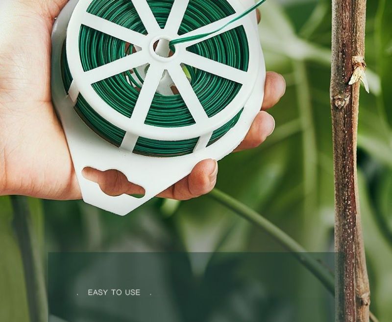 铁丝园艺捆扎线扎带铁丝线花杆花架爬藤架绿植捆绑固定扎丝细