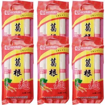 【网红推荐】400g*6袋葛根面条营养健康葛粉挂面粗