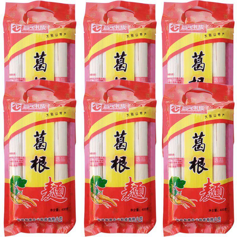 【网红推荐】400g*6袋葛根面条营养健康葛粉挂面粗