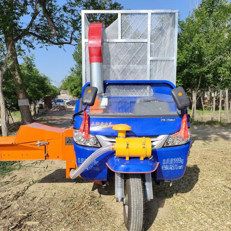 三轮铡草车，五征移动式铡草揉丝一体机，干湿两用，全新安装