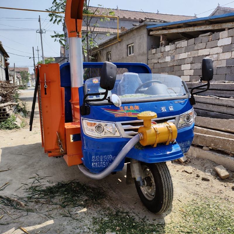 三轮铡草车，五征移动式铡草揉丝一体机，干湿两用，全新安装