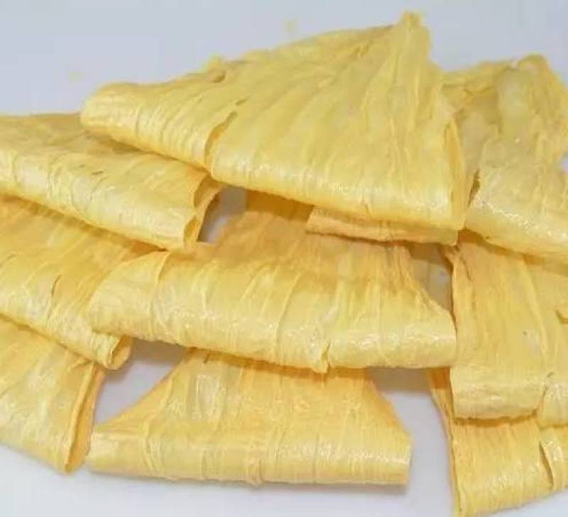 豆筋桐柏豆筋是河南省南阳市桐柏县的特产。桐柏豆筋“色如金