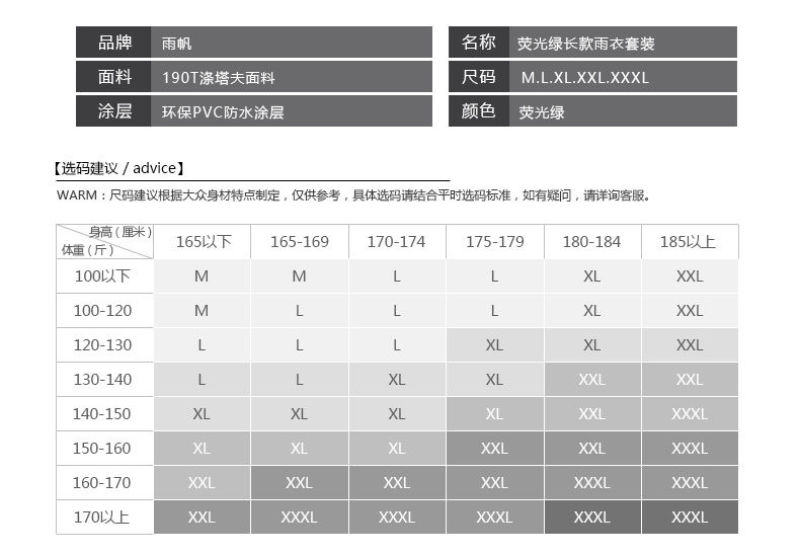 长款雨衣外套男上衣荧光绿反光雨衣全身保安执勤物业保洁救援