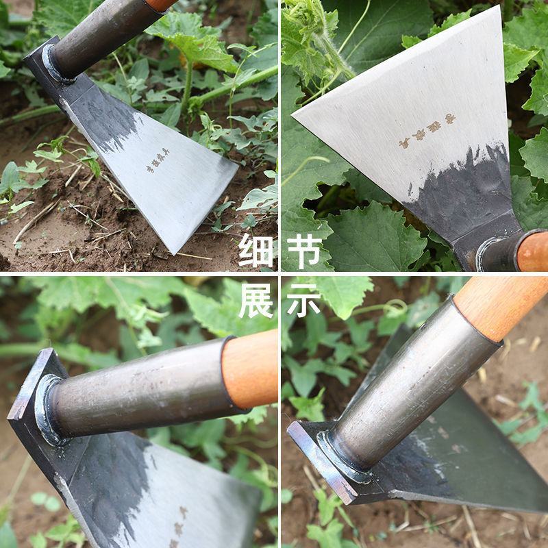 锄头农用锰钢农具挖土家用种菜大锄头除草神器开荒户外小工具