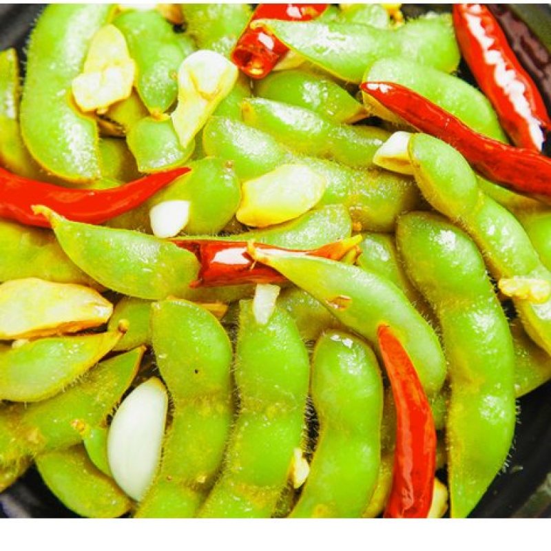 鲜毛豆/冰镇毛豆/香辣卤毛豆凉菜小吃加热即食香辣湖南特产