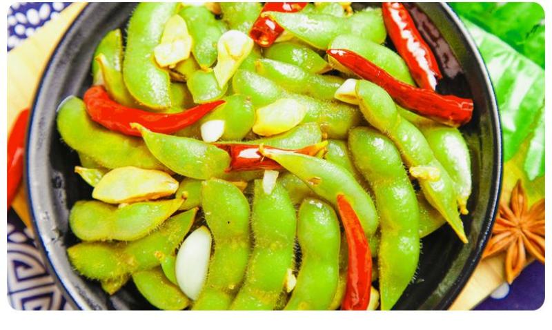 鲜毛豆/冰镇毛豆/香辣卤毛豆凉菜小吃加热即食香辣湖南特产