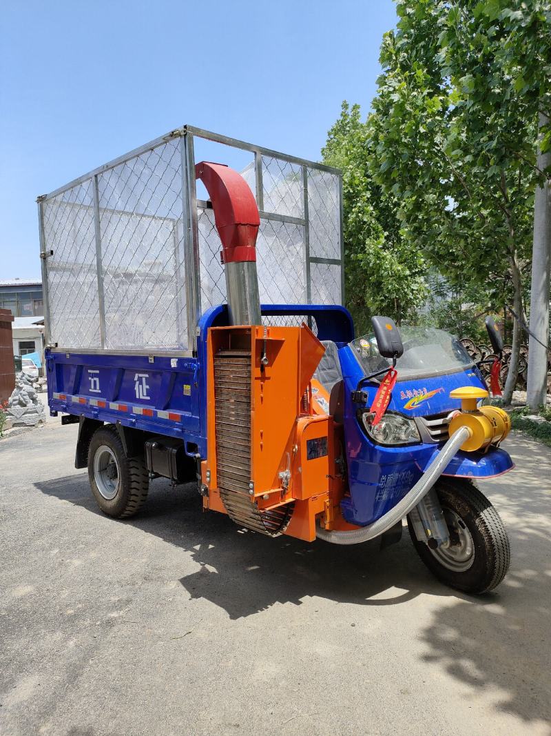 三轮铡草车，五征三轮移动铡草揉丝一体机，干湿两用，全新安