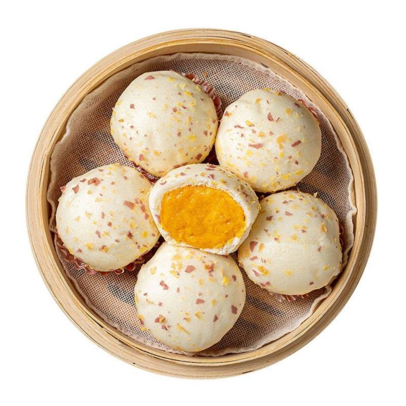 安井金麦流沙包馒头面食半成品速食包子早点早餐速冻食品咸蛋