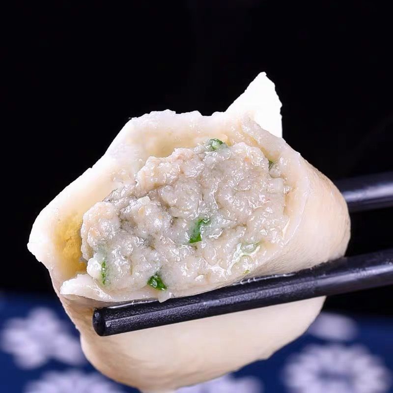 【热卖】鲅鱼饺子新鲜马鲛鱼水饺速冻饺子纯手工海鲜水饺整箱