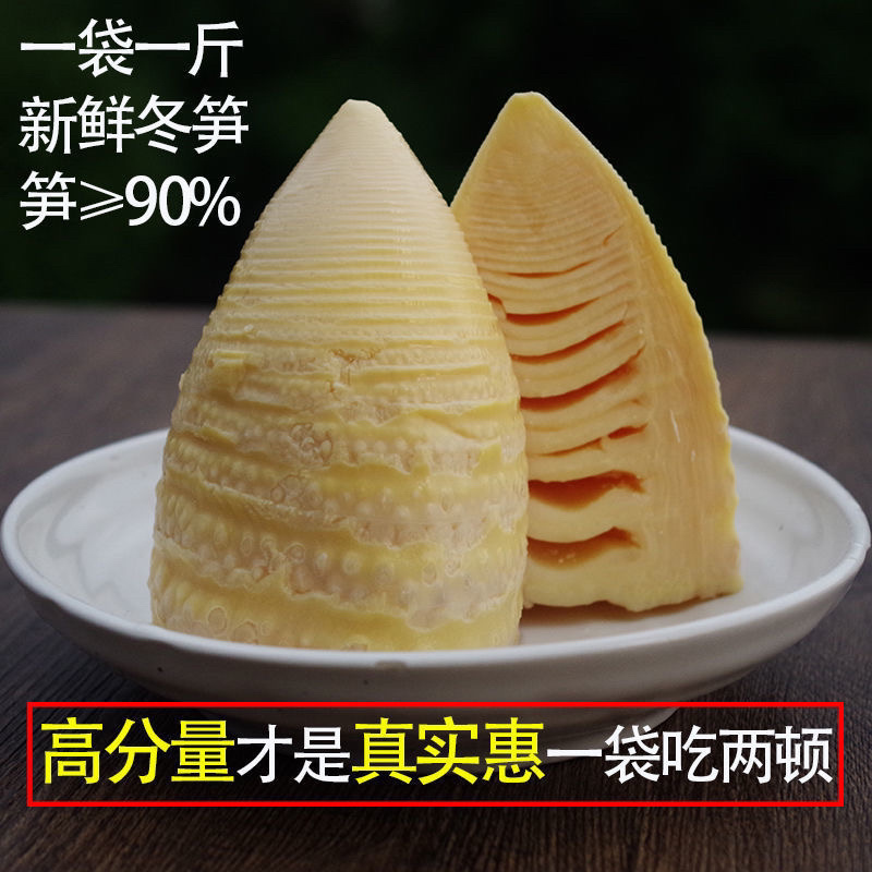 【包邮-500克清水冬笋】热销包邮新鲜水煮冬笋清水竹笋