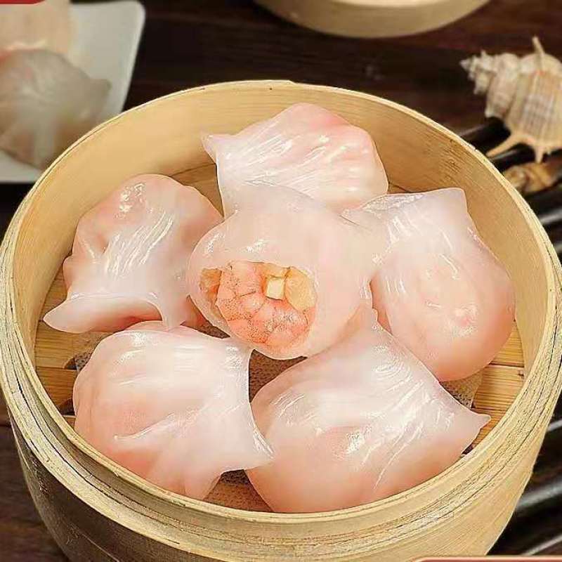 广式虾饺皇蒸饺煎饺营养早餐半成品速食饺子吃的速冻食品批