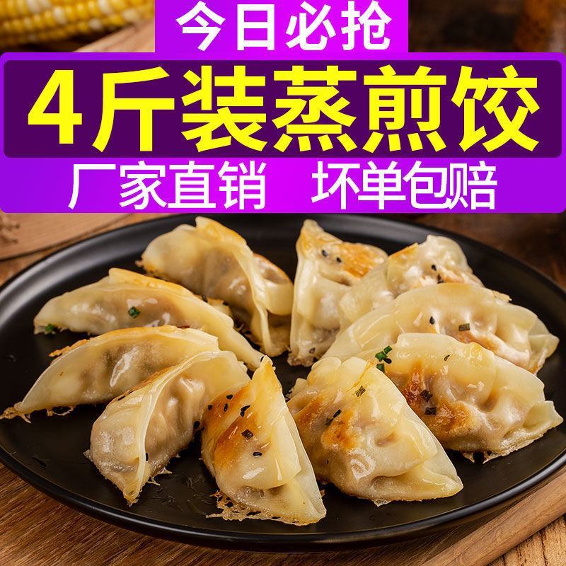 蒸饺煎饺锅贴4斤速冻饺子营养早餐玉米饺速食水饺蒸饺批发