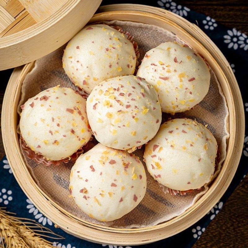 安井金麦流沙包馒头面食半成品速食包子早点早餐速冻食品咸蛋
