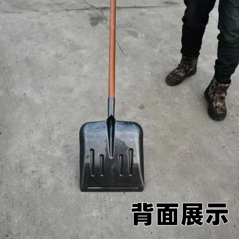 平头铲子农用锰钢特大号方锹鸡牛羊猪养殖场清粪铲铁锹头铲粪