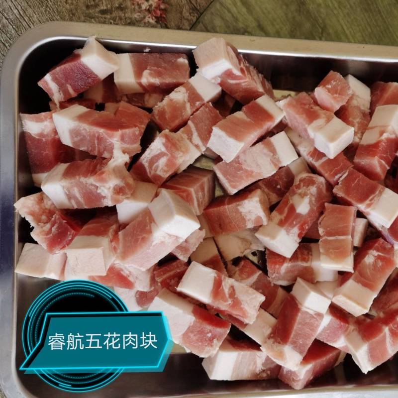 睿航精品五花肉块质量上乘厂家直销可视频看货欢迎选购