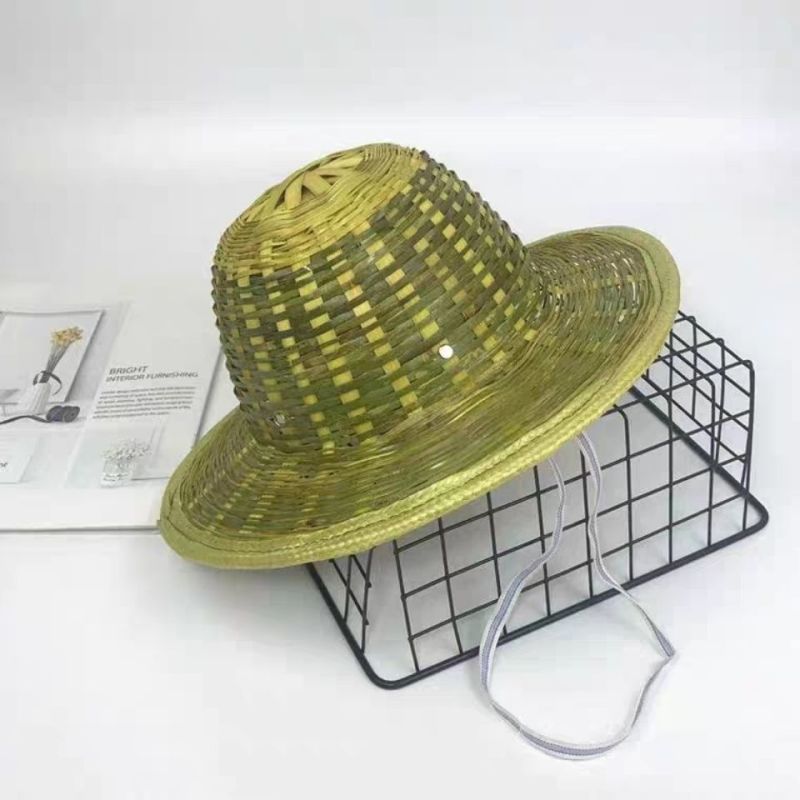 养蜂工具竹编竹蜂帽养蜂蜂帽竹制蜂帽子安全帽防护蜂具包邮