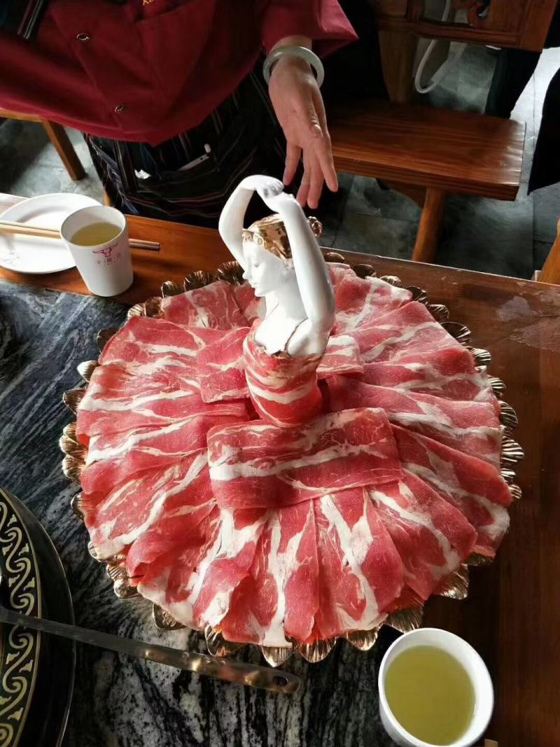 新鲜冷冻雪花肥牛卷火锅菜品食材牛肉卷牛肉片商用批发
