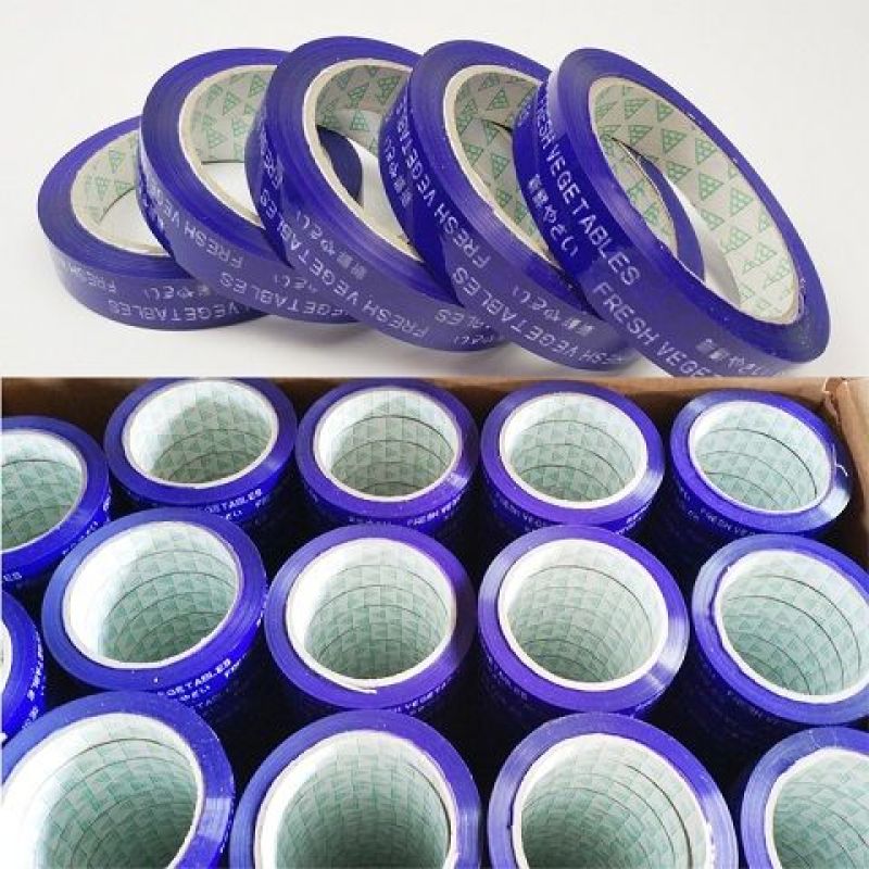 超市捆扎蔬菜胶带扎口胶带果蔬胶带彩色生鲜捆菜环保蔬菜胶带