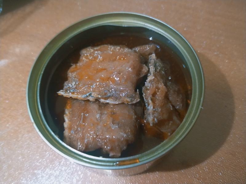 大连特产，麻辣带鱼罐头，五香带鱼罐头