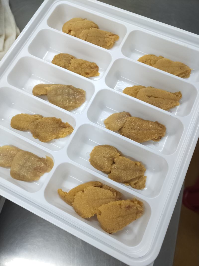 大连特产！海胆刺身，木盒海胆，马粪胆，紫胆