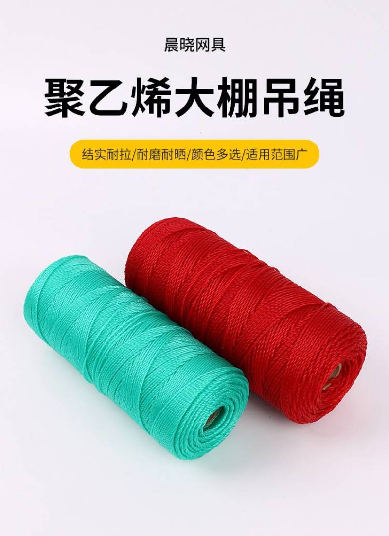吊秧绳大棚黄瓜西红柿蔬菜吊蔓绳爬藤网拉绳拉枝绳塑料耐磨