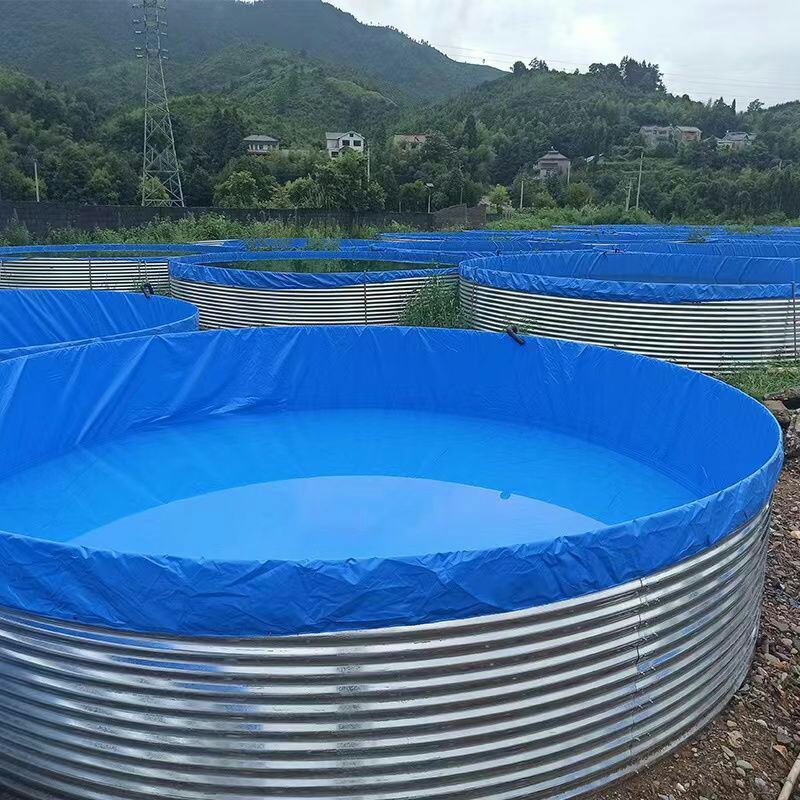 高密度刀刮布养殖池水产养殖桶育苗专用养殖桶厂家直销