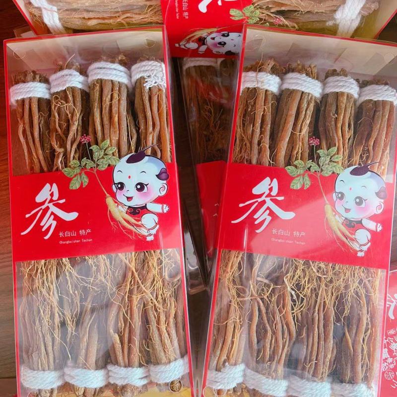 红参须长白山特产红参全须高丽参红参片包邮